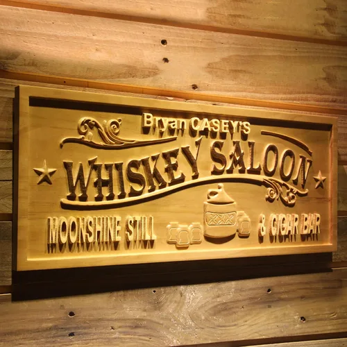 Miniatura 9 de ADVPRO wpa0053 - Letrero personalizado con nombre grabado en 3D de madera para el hogar, bar, cerveza, decoración del hogar, placas de casa de lago
