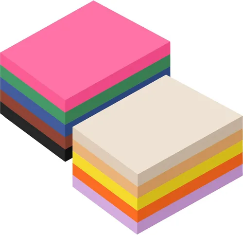 Sherr 1000 hojas de papel de construcción de cartulina de colores A4 9 x 12 pulgadas, 10 colores surtidos, papel de impresora pesado para Color