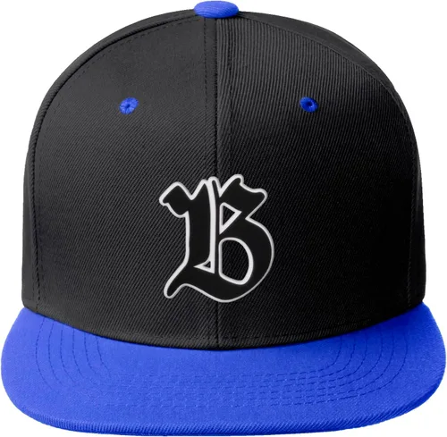 Miniatura 1313 de Daxton Gorra clásica con visera de billete plano con letras del alfabeto inglés antiguo de la A a la Z