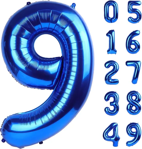 Miniatura 143 de Globo de cumpleaños número 4 dorado de 40 pulgadas, globos gigantes del número cuatro 14 24 34 40 44 2024, globos grandes de lámina de mylar para Oro