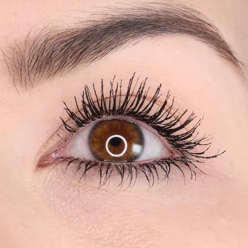 Miniatura 2 de Whats Up Beauty - Watch Me! Máscara voluminizadora y alargadora negra con péptidos + vitamina B5 Limpia, libre de crueldad, sostenible Hecho