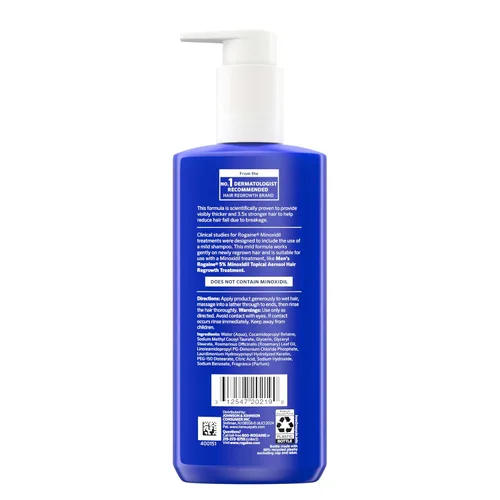 Miniatura 9 de Rogaine Champú Espesante 2 en 1 para Hombres + Acondicionador, Champú y Acondicionador Espesante para el Cabello con Aceite de Romero, Queratina