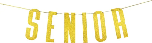 Cartel dorado con purpurina para graduación de felicitaciones, decoración de banderines para fiesta de graduación de secundaria