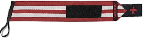 Miniatura 7 de Harbinger Red Line - Muñequeras de levantamiento de pesas de 18 pulgadas para hombres y mujeres (par)