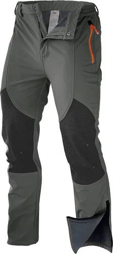 Miniatura 2 de Men's Snow Ski Waterproof Hiking Pants Fleece Lined Softshell Insulated Snowboard Outdoor Work Zipper Bottom Leg