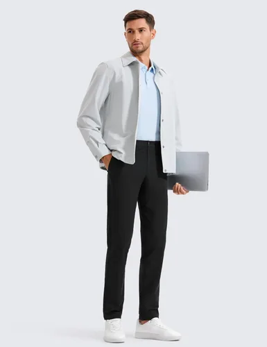 Miniatura 4 de CRZ YOGA - Pantalones de golf para hombre, de 28, 30, 32, 34 y 36 pulgadas, secado rápido, ligeros, casuales y para el trabajo, para usar todo