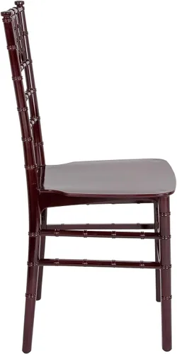 Miniatura 5 de Flash Furniture Silla Chiavari apilable de resina de caoba serie HERCULES