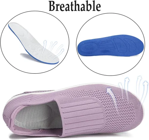 Miniatura 4 de Touchmosees Women Slip-on Walking Shoes