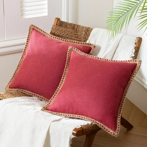 Miniatura 29 de Phantoscope Farmhouse - Fundas de almohada decorativas para exteriores, Poliéster & Mezcla de poliéster, Beige, 18" x 18