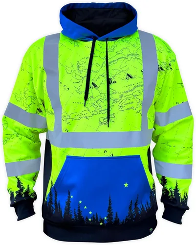 Miniatura 3 de SafetyShirtz SS360 ANSI Clase 3 Tipo R Sudaderas con Capucha Gráfica