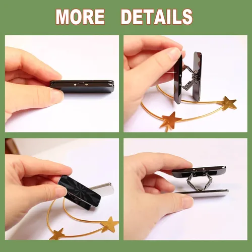 Miniatura 2 de Soporte para teléfono inteligente con rotación de 360°, soporte ajustable vertical horizontal de aleación de aluminio compatible con teléfonos