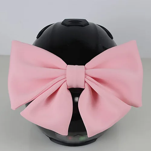 Miniatura 4 de Grandes Adornos de Casco con Lazo Decoraciones Lindas de Casco con Lazo Adhesivo Adecuado Accesorios para Casco para Esquí Bicicleta Casco