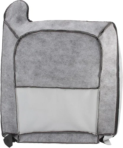 Miniatura 8 de AUTOKAY Cubierta de asiento trasero inclinado inferior y superior del lado del conductor y del pasajero, color gris para Chevy Silverado 1500 2500