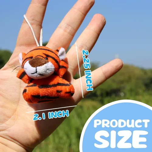 Miniatura 4 de Uzoxlsn Paquete de 38 mini animales de peluche para fiestas para niños, juguete de peluche pequeño a granel para máquina de garras, premios