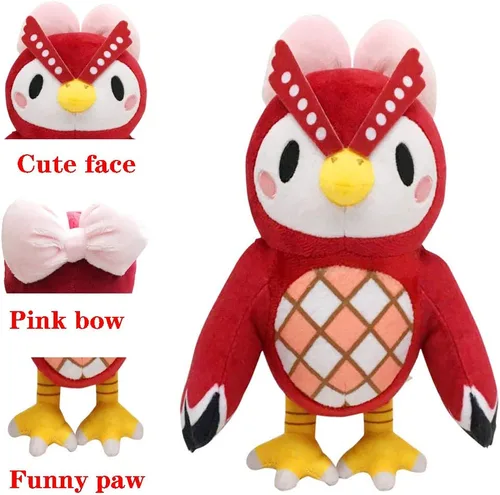 Miniatura 2 de Animal Crossing - Juguete de peluche de hoja nueva adecuado para colección, Animal Crossing: New Horizons - Muñeca de búho de peluche para niño