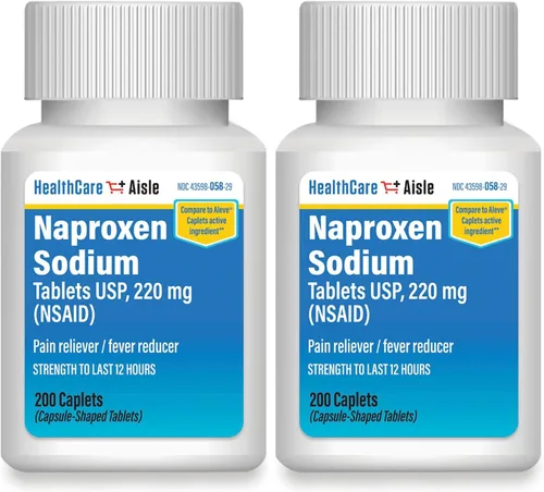 Miniatura 8 de HealthCareAisle Naproxeno Sódico, 220 mg - 200 capletas - Analgésico y Reductor de Fiebre, Hasta 12 Horas de Alivio