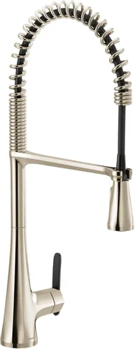 Miniatura 24 de Moen S6235NL Sinema Grifo de barra desplegable de arco alto de una sola manija con Power Clean y Reflex, níquel pulido