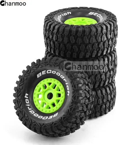 Miniatura 8 de 1/7 1/8 RC Short Course Truck Buggy Neumáticos y ruedas de 0.669 in Hex OD 5.315 in Neumáticos todoterreno para 1:7 1:8 Escala RC Off-Road Truck Car