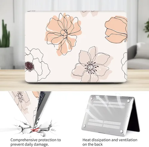 Miniatura 2 de Funda protectora de plástico rígida de plástico con funda para teclado compatible con MacBook Air de 13 pulgadas 2020, 2019, 2018, A2179, M1, A2337