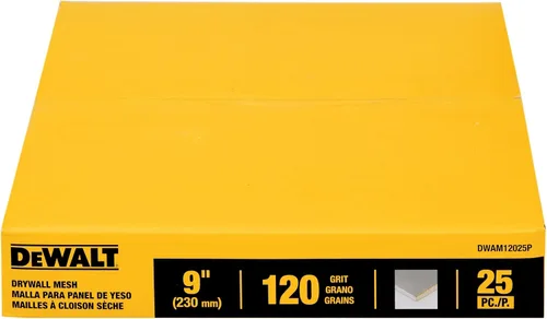 Miniatura 2 de DEWALT Malla para paneles de yeso, 9 in., paquete de 25, 120G (DWAM12025P)