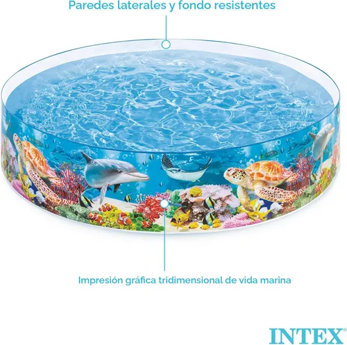 Miniatura 4 de Piscina Intex Deep Sea Blue SnapSet para niños