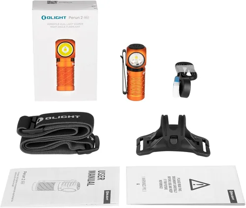 Miniatura 9 de OLIGHT Perun 2 Mini Linterna de Cabeza de 1100 Lúmenes, Linterna LED Frontal Recargable con Opción de Luz Roja, Excelente para Trabajar, Senderismo