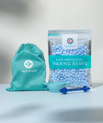 Miniatura 9 de Medi Grade Kit de depilación nasal para hombres y mujeres con barra de cera reutilizable, 1.76 onzas, juego ecológico para eliminar vello de nariz