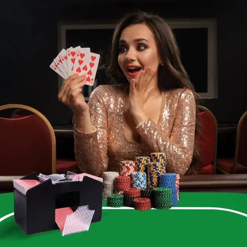 Miniatura 6 de GSE Games & Sports Expert Alfombrilla de diseño de mesa de póquer de casino con bolsa de transporte, tapete de goma antideslizante para fiestas