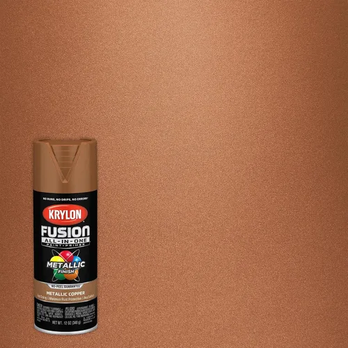 Miniatura 186 de Krylon Fusion - Pintura en aerosol adhesiva todo en uno para uso en interiores y exteriores, 12 onzas, aluminio