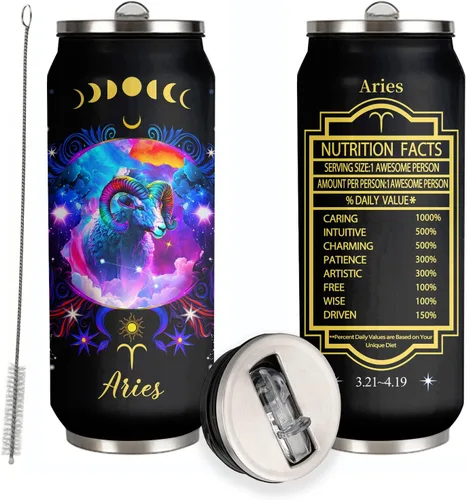 Miniatura 11 de Tumbler de Constelación de Sagitario del Zodiaco de Acero Inoxidable para Hombres y Mujeres Fanáticos de la Astrología Regalos de Cumpleaños Tumbler