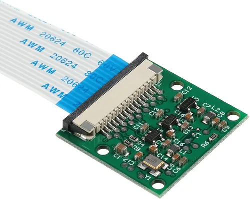 Miniatura 4 de Weewooday 4 piezas 5 megapíxeles 1080p sensor OV5647 mini módulo de cámara con cable de cinta de 6 pulgadas 15 pines compatible con Raspberry Pi