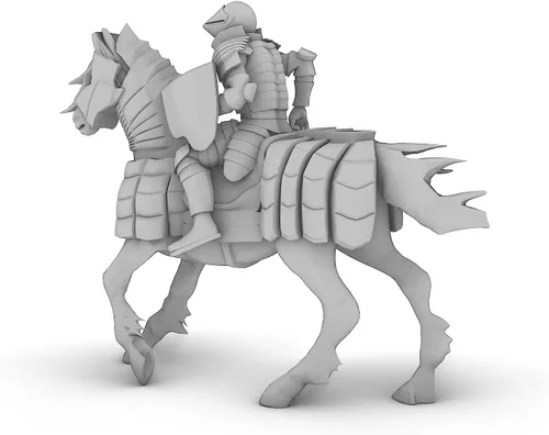 Miniatura 5 de Human Cavalier 3 Jousting Base Tabletop DND Gaming Miniature