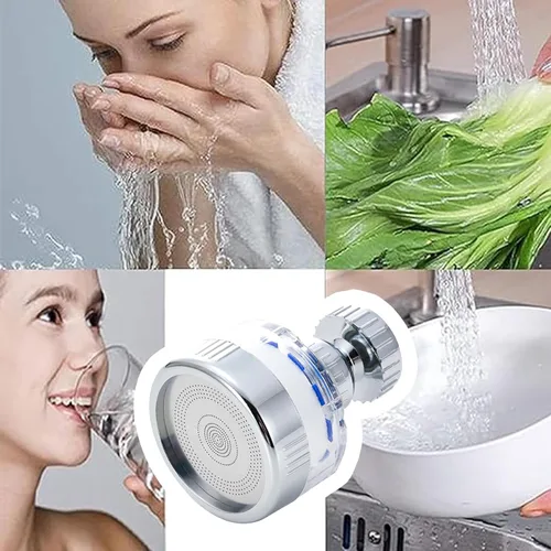 Miniatura 3 de Filtro de grifo giratorio de 360 grados, filtro de grifo de agua para fregadero, purificador de agua para cocina y baño, elimina metales pesados