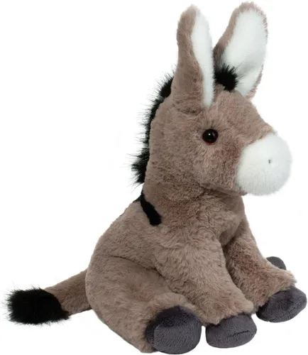 Douglas Jackie Donkey Peluche de peluche, juguete suave de granja de 11 pulgadas