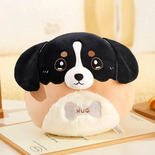 Miniatura 4 de Almohada de felpa de perro de montaña bernés de 12 pulgadas, lindo perro de montaña bernés, juguete de peluche suave para cachorros, regalos