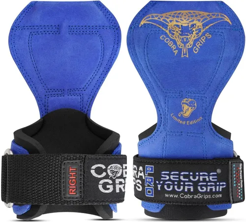 Miniatura 16 de Cobra Grips Weight Lifting Gloves with Adjustable Neoprene Padded Wrist Wraps - Heavy Duty Alternative to Power Lifting Hooks for Deadlifts
