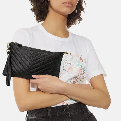 Miniatura 3 de Uromee Cartera de mano para mujer, de piel auténtica, con cadena de hombro desmontable