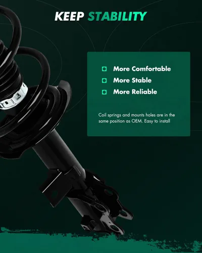 Miniatura 5 de SCITOO 2 unidades de montajes de puntal completos rápidos delanteros y amortiguadores para 2012-2014 para Hyundai Sonata 2012-2015 para Kia Optima