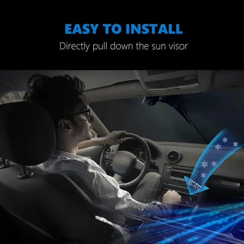 Miniatura 6 de Parasol para parabrisas de ajuste personalizado para Honda Accord Sedan 2018, 2019, 2020, 2021, 2022, actualización, plegable, protector de 6 capas