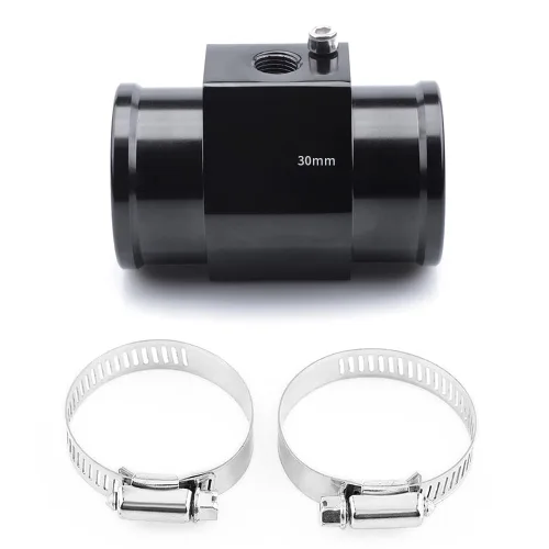 Miniatura 15 de Abrazadera de adaptador de sensor de radiador para tubo de junta de temperatura de agua de aluminio, medidor de temperatura, abrazadera azul de 34 mm