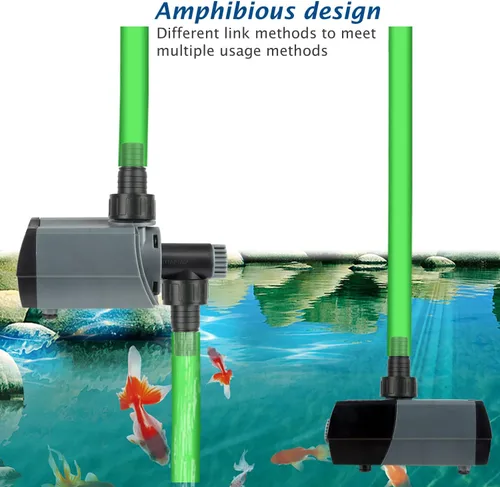 Miniatura 6 de WaterRebirth (HSUP3000F) Bomba de agua sumergible con chorros de fuente - Bomba de estanque - Bomba sumergible - Bomba de agua de fuente - Bomba
