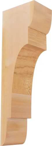 Miniatura 39 de Ekena Millwork COR04X12X12NEB00RWR 4 pulgadas de ancho x 12 pulgadas de profundidad x 12 pulgadas de alto New Brighton Rough Sawn Corbel, cedro rojo