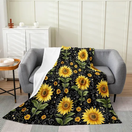 Miniatura 14 de Erosebridal Highland - Manta de vaca de 40 x 50 pulgadas, diseño de rosas para niños, niñas, niños, adolescentes, adultos, animales salvajes