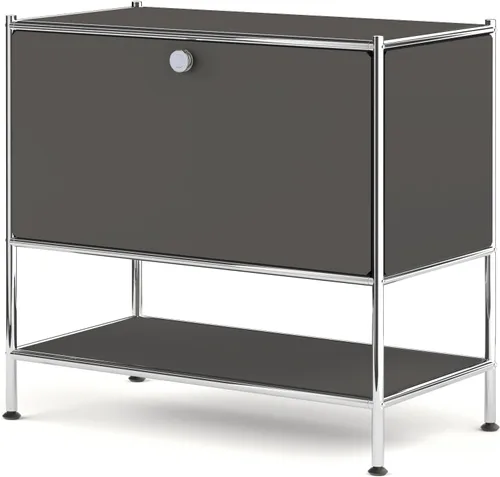 Miniatura 15 de Mesa auxiliar de metal con puerta de solapa, 27.5 pulgadas de altura, muebles modernos de bricolaje para el hogar, oficina, vestíbulo, dormitorio