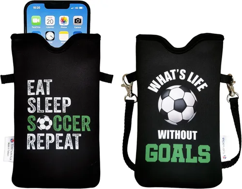Miniatura 46 de Tainada Funda Estuche Bolsa de Neopreno para Teléfono para Hombres y Mujeres con Correa Cruzada/Cordón para el Cuello para iPhone 17/16/15 Pro Max