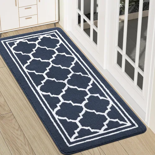 Miniatura 31 de Buganda Alfombra para Puerta Interior, Felpudo Resistente a la Suciedad y Absorbente, Antideslizante, Alfombras de Perfil Bajo para Entrada Marrón