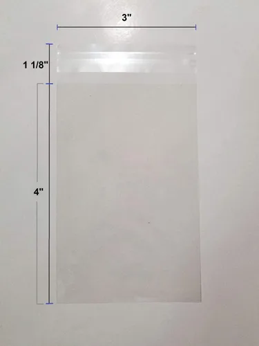 Miniatura 2 de UNIQUEPACKING 100 bolsas de celofán/celofán resellables transparentes de 3 x 4 pulgadas