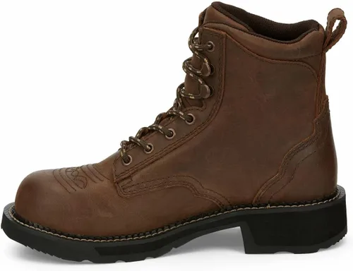 Miniatura 3 de Justin - Botas de trabajo de acero Gypsy Katerina WP para mujer, 7, Marrón, 7.5
