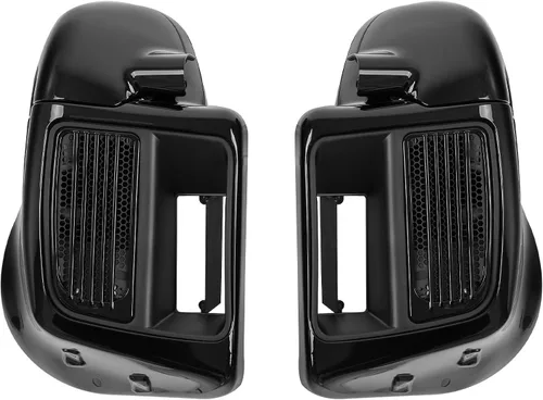 HR3 Carenados inferiores ventilados de color negro vívido a juego compatibles con Harley Ultra Limited, Road Glide, Electra Glide, Tri Glide 2014 y
