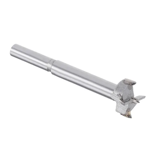 Miniatura 12 de Forstner Broca - Broca de carburo de tungsteno de 0.98 pulgadas para muebles de madera, bisagra, carpintería, vástago redondo, gris